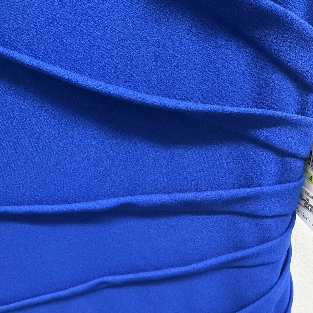 Calvin Klein Starburst Sheath Dress - Size 4, Ultramarine Blue, NWT - Picture 7 of 11